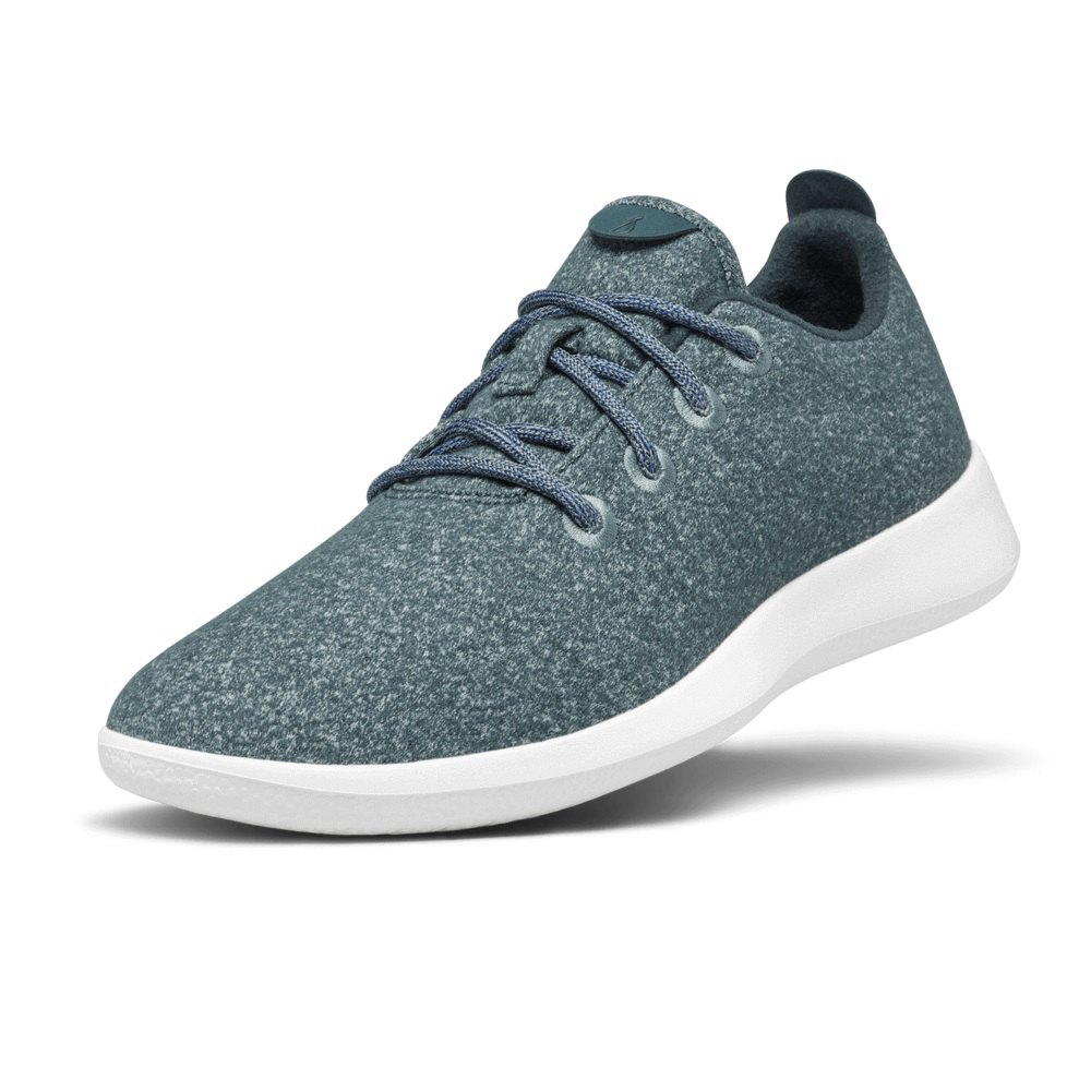 Allbirds Men's Sneakers Blue - Wool Runners - 70893UTWZ